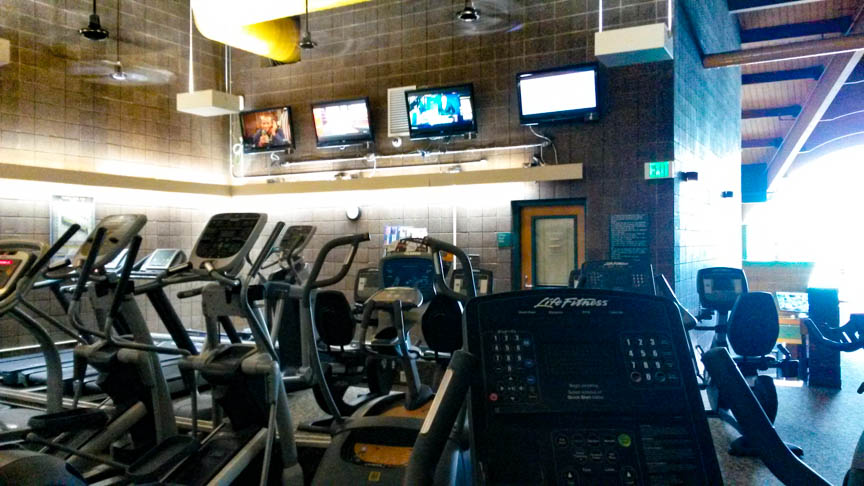 Rec Center with four TVs